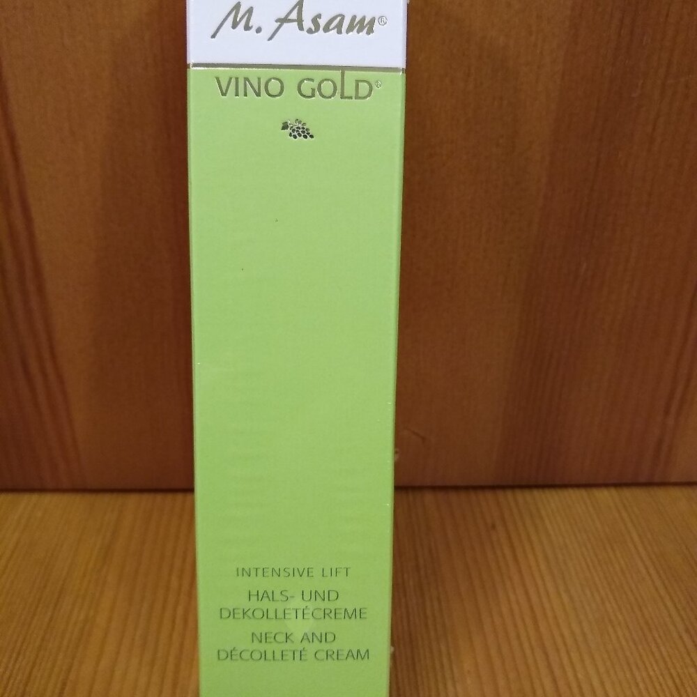 NEW M. Asam Vino Gold Intensive Lift Neck and Décolleté Cream 3.38 fl. Oz Sealed